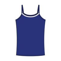 Rib Tank with Spaghetti Straps and Lace Trim - The Collegiate Lineup
