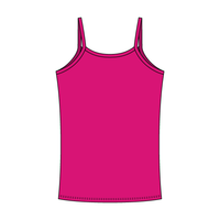 Rib Tank with Spaghetti Straps and Lace Trim - The Collegiate Lineup