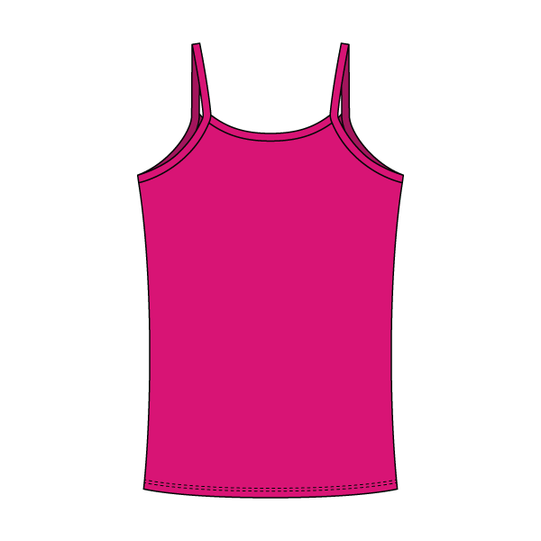 Rib Tank with Spaghetti Straps and Lace Trim - The Collegiate Lineup