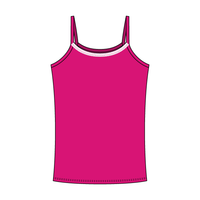 Rib Tank with Spaghetti Straps and Lace Trim - The Collegiate Lineup