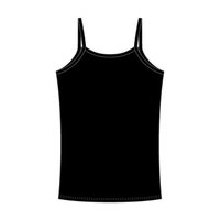 Rib Tank with Spaghetti Straps and Lace Trim - The Collegiate Lineup
