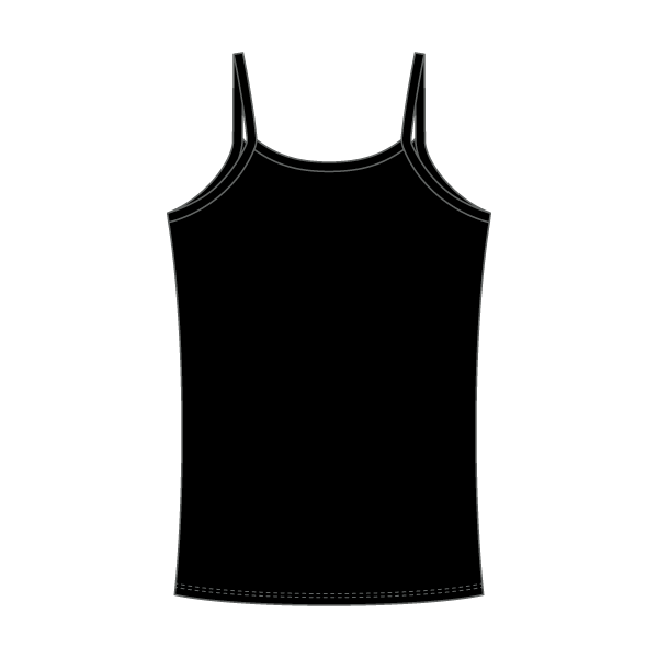 Rib Tank with Spaghetti Straps and Lace Trim - The Collegiate Lineup