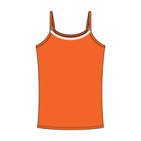 Rib Tank with Spaghetti Straps and Lace Trim - The Collegiate Lineup