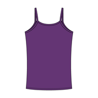 Rib Tank with Spaghetti Straps and Lace Trim - The Collegiate Lineup
