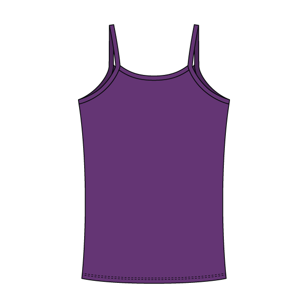 Rib Tank with Spaghetti Straps and Lace Trim - The Collegiate Lineup