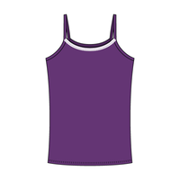 Rib Tank with Spaghetti Straps and Lace Trim - The Collegiate Lineup