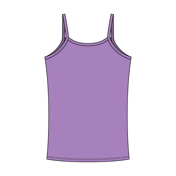 Rib Tank with Spaghetti Straps and Lace Trim - The Collegiate Lineup