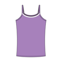 Rib Tank with Spaghetti Straps and Lace Trim - The Collegiate Lineup