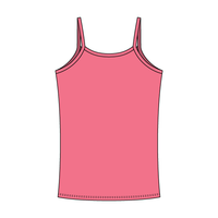 Rib Tank with Spaghetti Straps and Lace Trim - The Collegiate Lineup