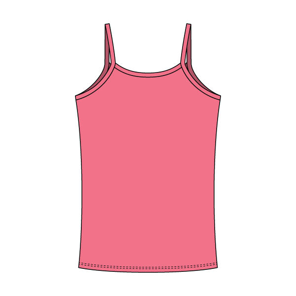 Rib Tank with Spaghetti Straps and Lace Trim - The Collegiate Lineup