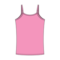 Rib Tank with Spaghetti Straps and Lace Trim - The Collegiate Lineup