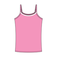 Rib Tank with Spaghetti Straps and Lace Trim - The Collegiate Lineup
