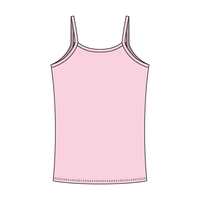 Rib Tank with Spaghetti Straps and Lace Trim - The Collegiate Lineup