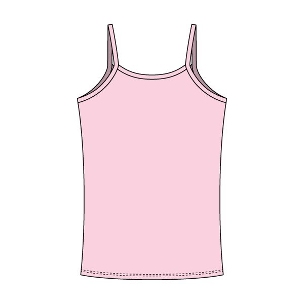 Rib Tank with Spaghetti Straps and Lace Trim - The Collegiate Lineup