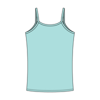 Rib Tank with Spaghetti Straps and Lace Trim - The Collegiate Lineup