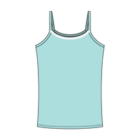 Rib Tank with Spaghetti Straps and Lace Trim - The Collegiate Lineup