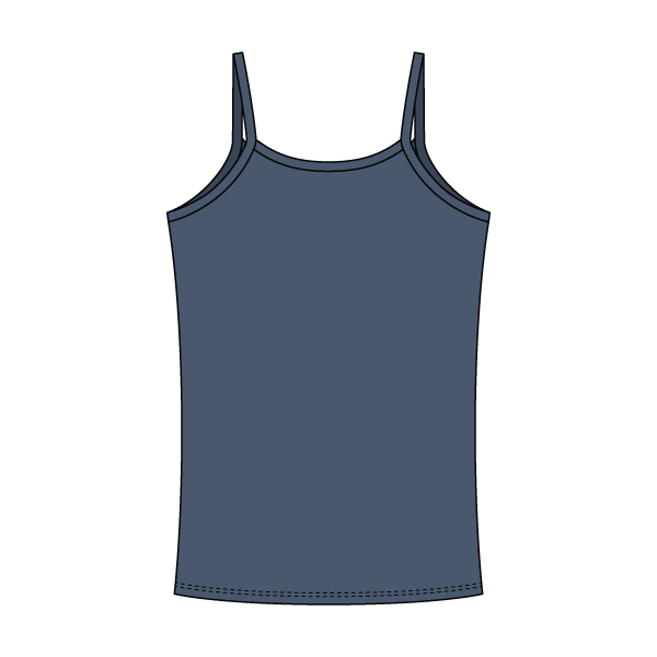 Rib Tank with Spaghetti Straps and Lace Trim - The Collegiate Lineup
