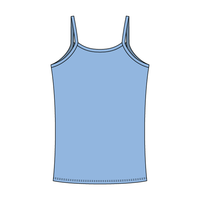 Rib Tank with Spaghetti Straps and Lace Trim - The Collegiate Lineup