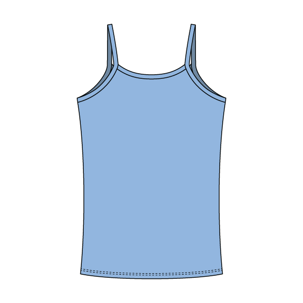 Rib Tank with Spaghetti Straps and Lace Trim - The Collegiate Lineup