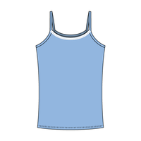 Rib Tank with Spaghetti Straps and Lace Trim - The Collegiate Lineup