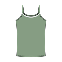 Rib Tank with Spaghetti Straps and Lace Trim - The Collegiate Lineup