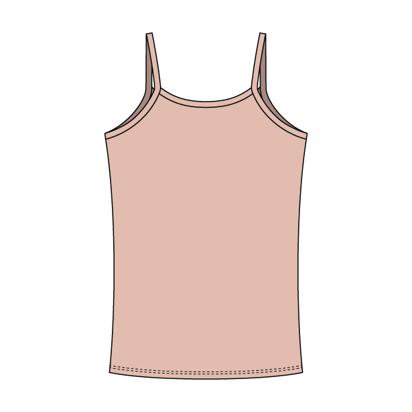 Rib Tank with Spaghetti Straps and Lace Trim - The Collegiate Lineup
