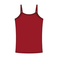 Rib Tank with Spaghetti Straps and Lace Trim - The Collegiate Lineup