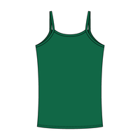 Rib Tank with Spaghetti Straps and Lace Trim - The Collegiate Lineup
