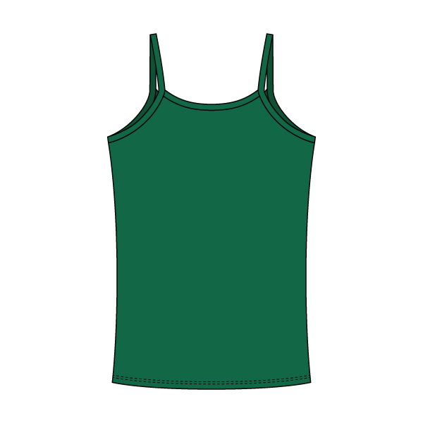 Rib Tank with Spaghetti Straps and Lace Trim - The Collegiate Lineup