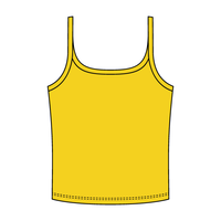 Rib Scoop Neck Tank with Spaghetti Straps