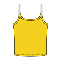 Rib Scoop Neck Tank with Spaghetti Straps