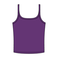 Rib Scoop Neck Tank with Spaghetti Straps