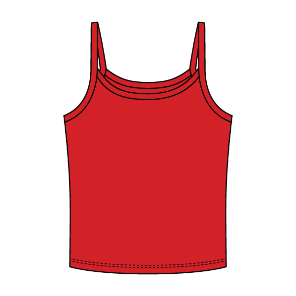 Rib Tank with Spaghetti Strap - The Collegiate Lineup