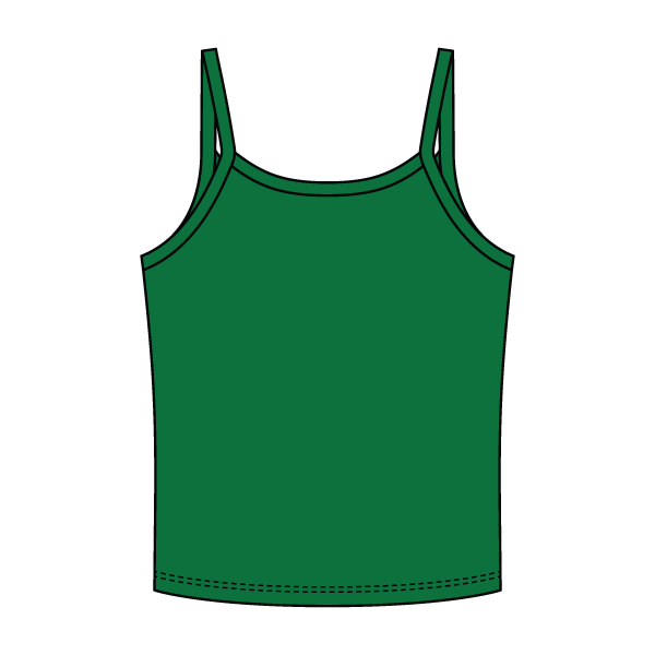 Rib Tank with Spaghetti Strap - The Collegiate Lineup