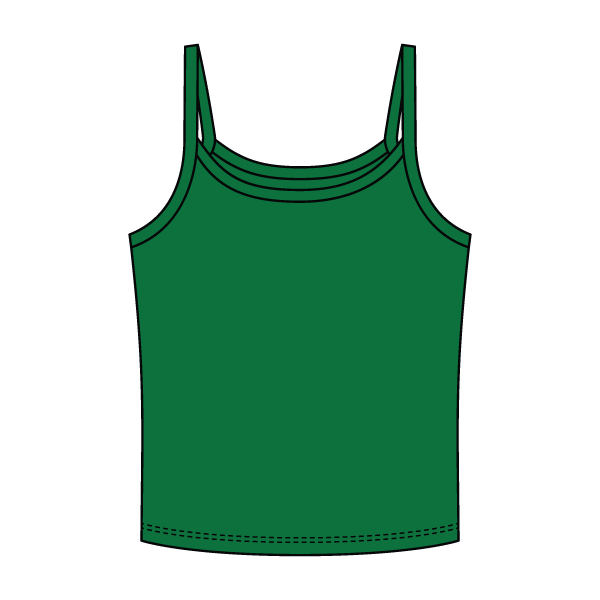 Rib Tank with Spaghetti Strap - The Collegiate Lineup