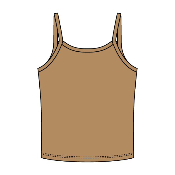 Rib Tank with Spaghetti Strap - The Collegiate Lineup