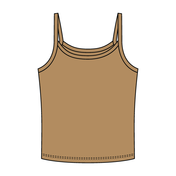 Rib Tank with Spaghetti Strap - The Collegiate Lineup