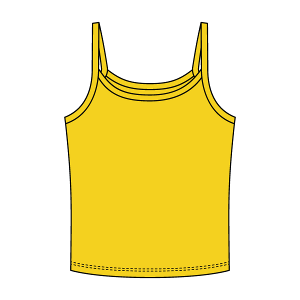 Rib Tank with Spaghetti Strap - The Collegiate Lineup