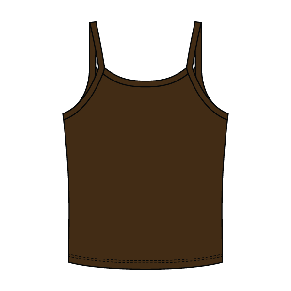 Rib Tank with Spaghetti Strap - The Collegiate Lineup