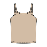 Rib Tank with Spaghetti Strap - The Collegiate Lineup