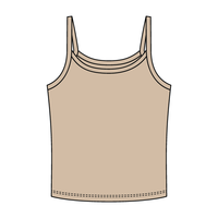 Rib Tank with Spaghetti Strap - The Collegiate Lineup