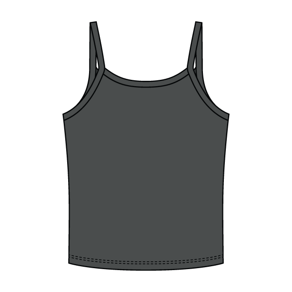 Rib Tank with Spaghetti Strap - The Collegiate Lineup