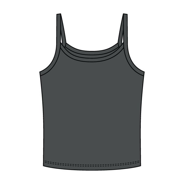 Rib Tank with Spaghetti Strap - The Collegiate Lineup