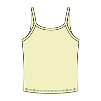 Rib Tank with Spaghetti Strap - The Collegiate Lineup