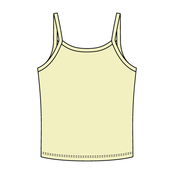 Rib Tank with Spaghetti Strap - The Collegiate Lineup