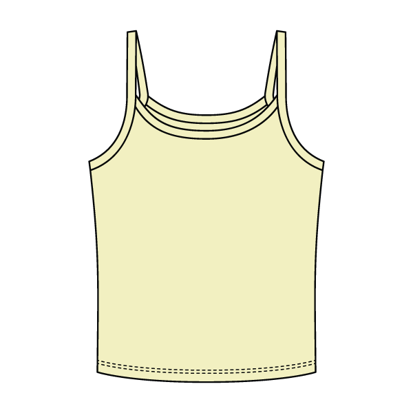 Rib Tank with Spaghetti Strap - The Collegiate Lineup