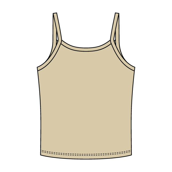 Rib Tank with Spaghetti Strap - The Collegiate Lineup