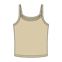 Rib Tank with Spaghetti Strap - The Collegiate Lineup