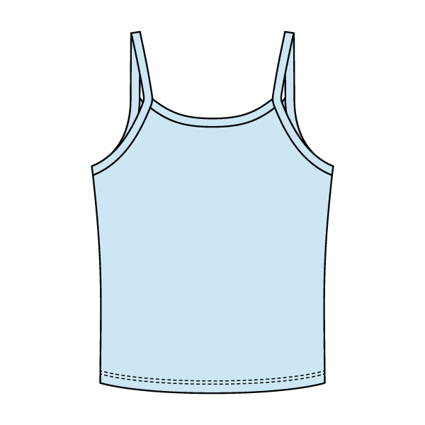 Rib Tank with Spaghetti Strap - The Collegiate Lineup