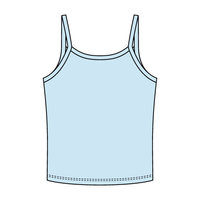 Rib Tank with Spaghetti Strap - The Collegiate Lineup